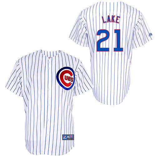 Junior Lake #21 mlb Jersey-Chicago Cubs Women's Authentic Home White Cool Base Baseball Jersey